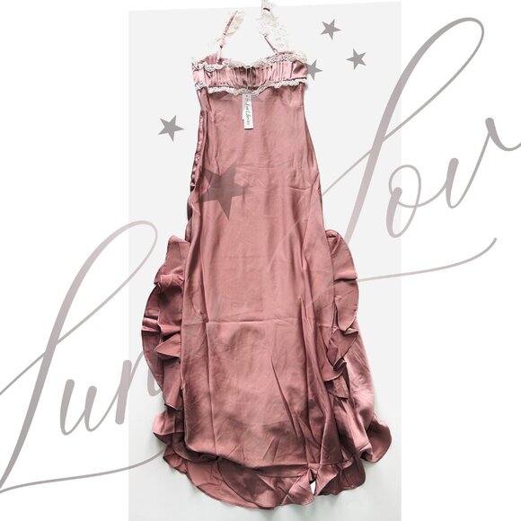 FOR LOVE & LEMONS Chelsea Embroidered Floral Maxi Dress NWT! - Picture 10 of 14